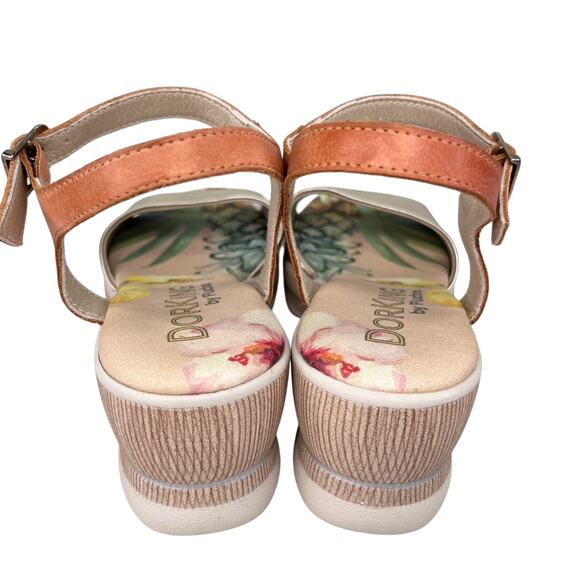 Dorking by Fluchos Spain Wedge Sandals Gold 36 - Picture 3 of 12